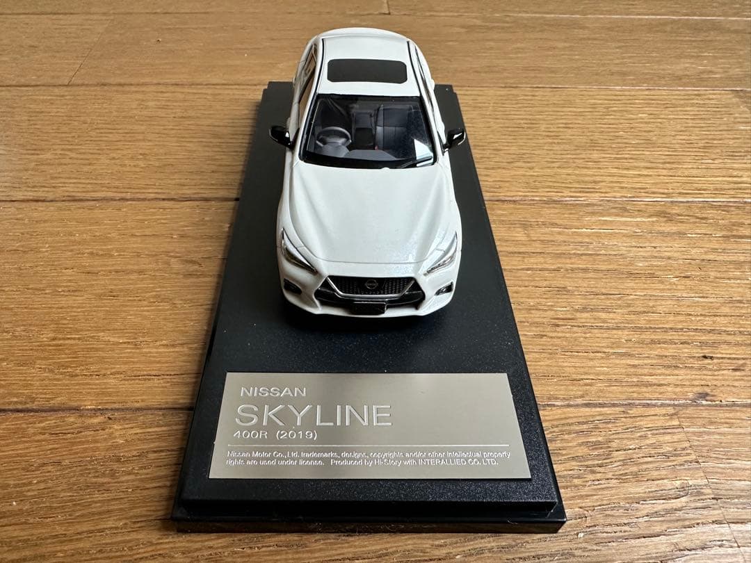 絶版 Hi-Story 1/43 SKYLINE 400R(V37) 2019白