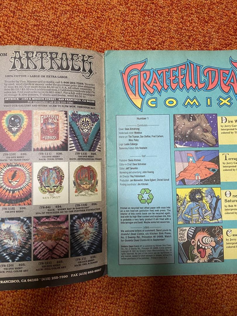 希少！　GRATEFUL DEAD COMIX No.1