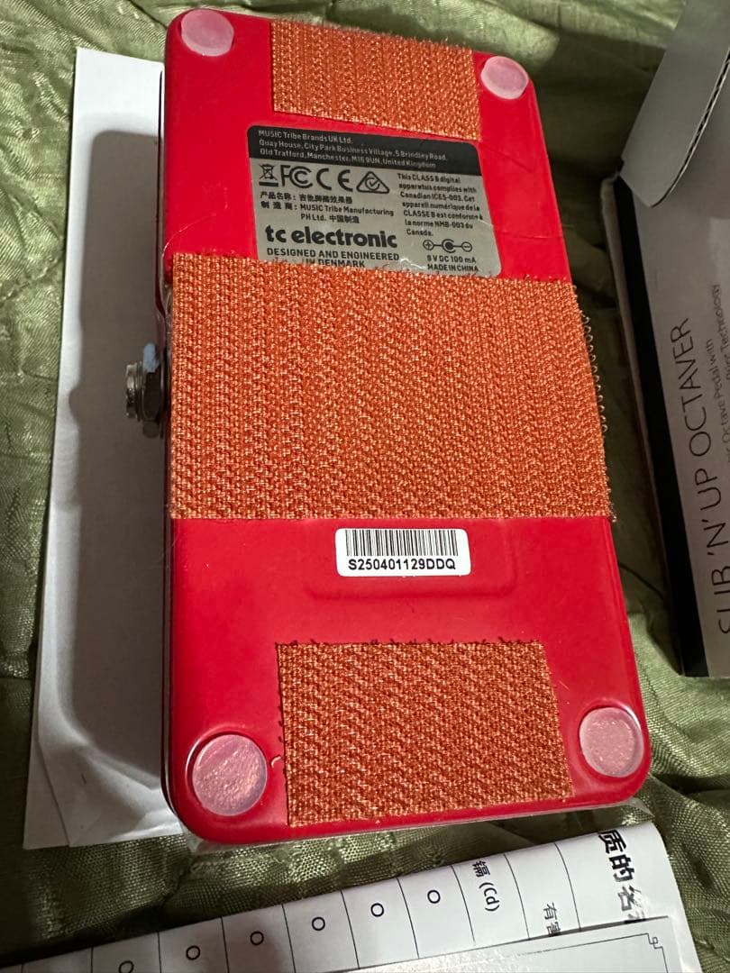 tc electronic SUB 'N' UP OCTAVER 通電のみ使用