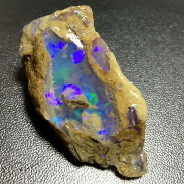 【60CT】エチオピア　オパール　原石　青　クリア　透明　ウェロ産