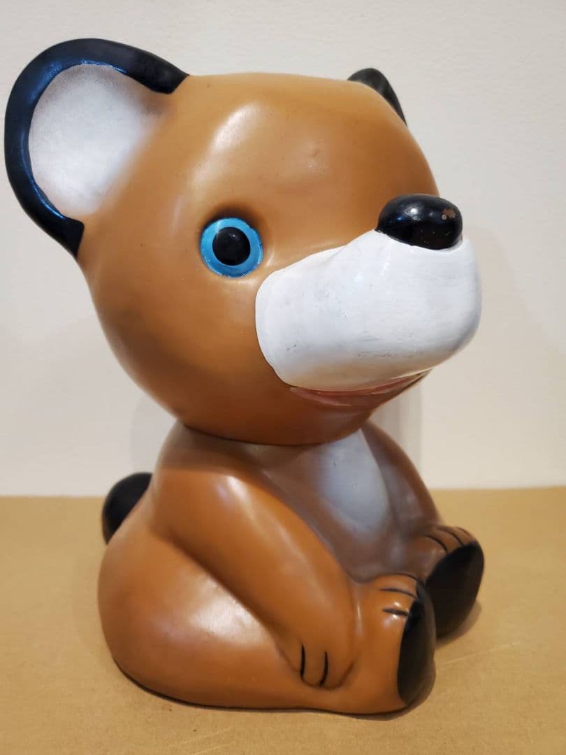 徳陽相互銀行 トクちゃん 貯金箱 カウンターサイズ ノベルティ レトロ　ソフビ