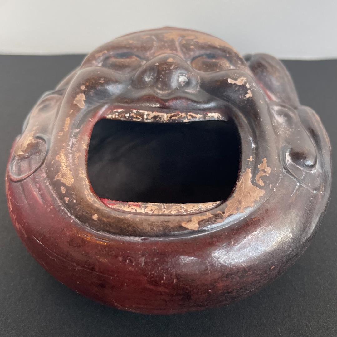 珍品 子宝祈願 仏教美術 達磨 大師 手炙 香炉 裏 隠し春画 隠し絵 笑い面