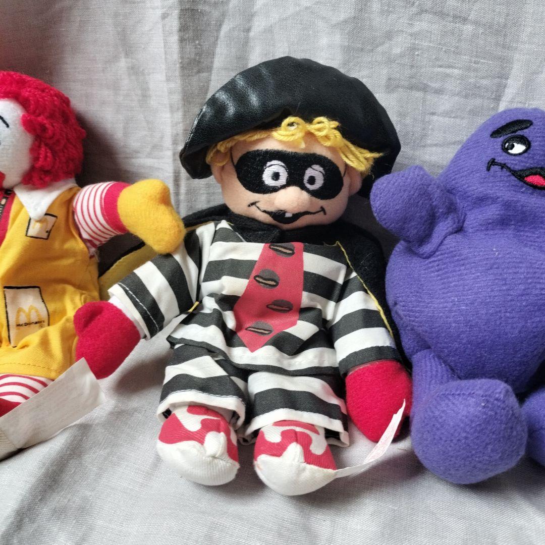 マクドナルド ぬいぐるみセット　ロナウド　グリマスハンバーグラー　アメリカン雑貨