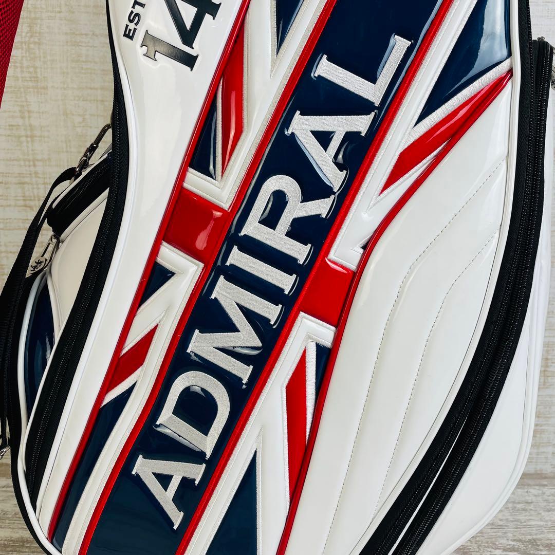 Admiral アドミラル　エナメル　トリコロール　キャディバッグ　9.0型