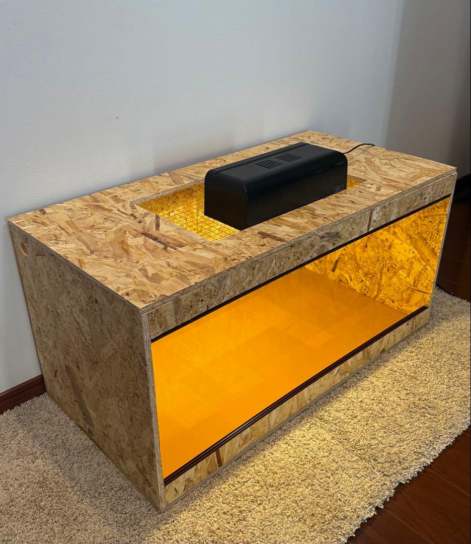 OSB製 飼育ケージ 90×45×45 cm 爬虫類　小動物