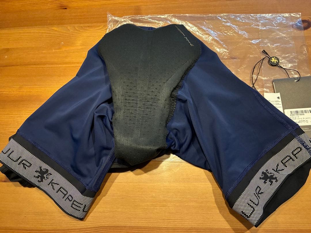 【再値下げ】KAPELMUUR ビブショーツ　クロスオーバー2　ゴールドパッドM