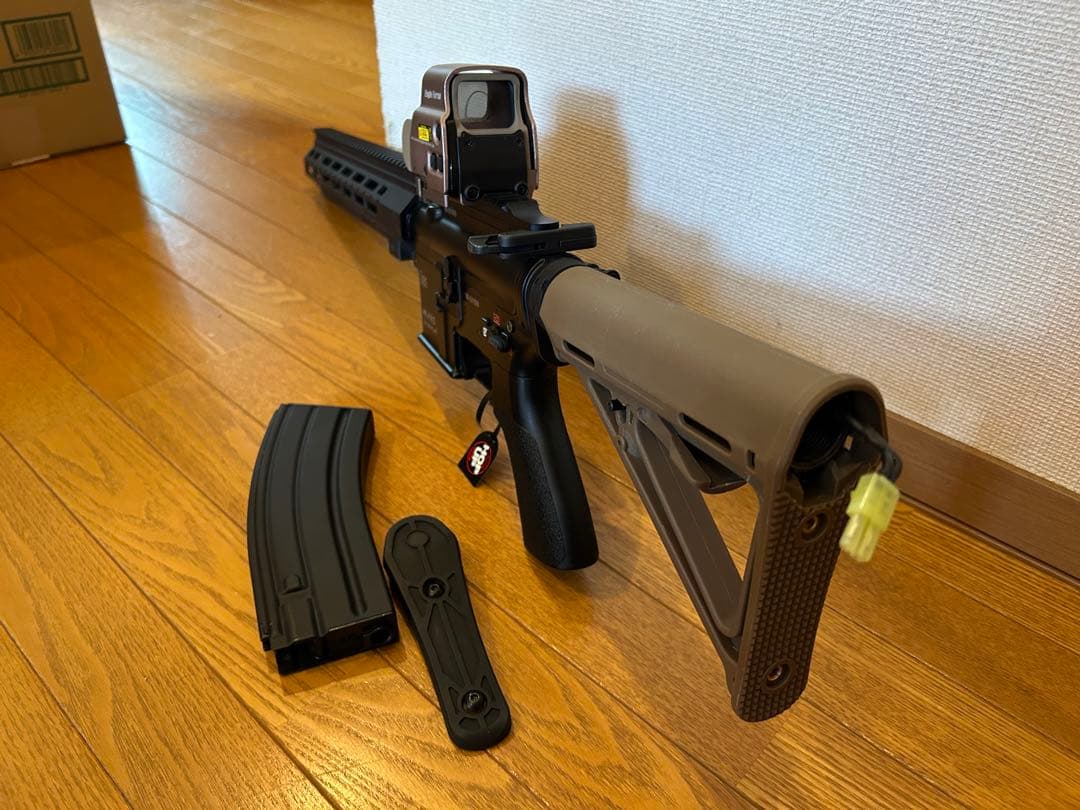 東京マルイ製次世代電動ガンHK416D 内部メンテナンス、ロアレシーバレーザ刻印