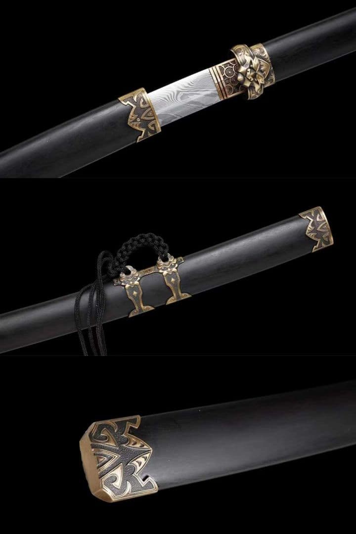 【チーターの曲げ刀】古兵器 武具 刀装具 日本刀　模造刀 居合刀 武士道 鑑賞用