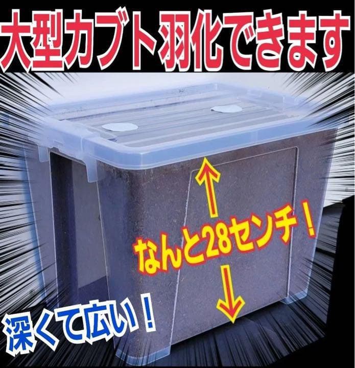 【2ケースセット】20Lボックス☆プレミアム発酵マット入り☆幼虫を入れるだけ！