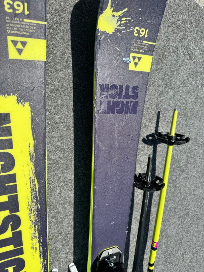 FISCHER NIGHTSTICK 163cm ３点セット