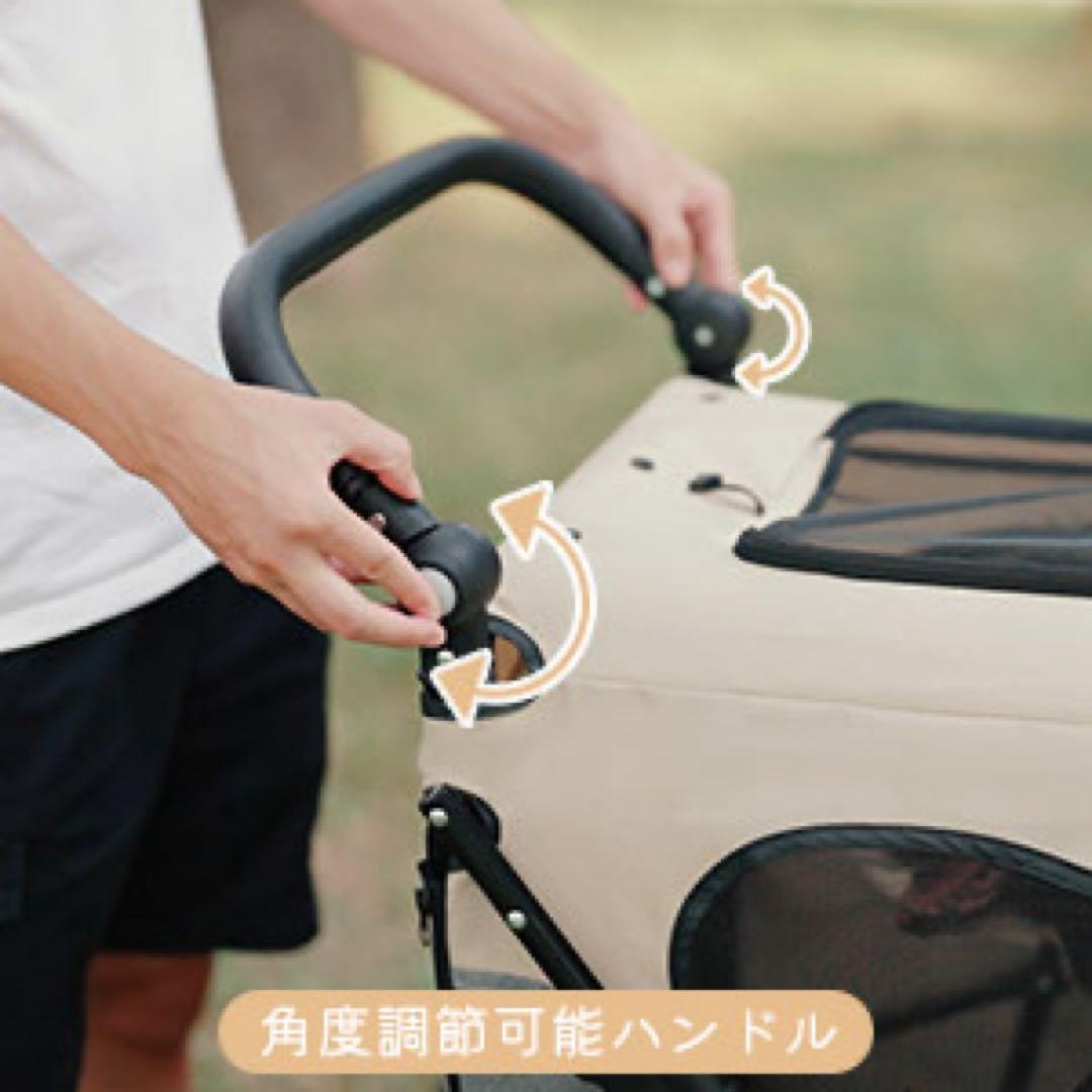新品購入後、1時間程度のみ使用 ペットカート 大型犬 耐荷重80Kg