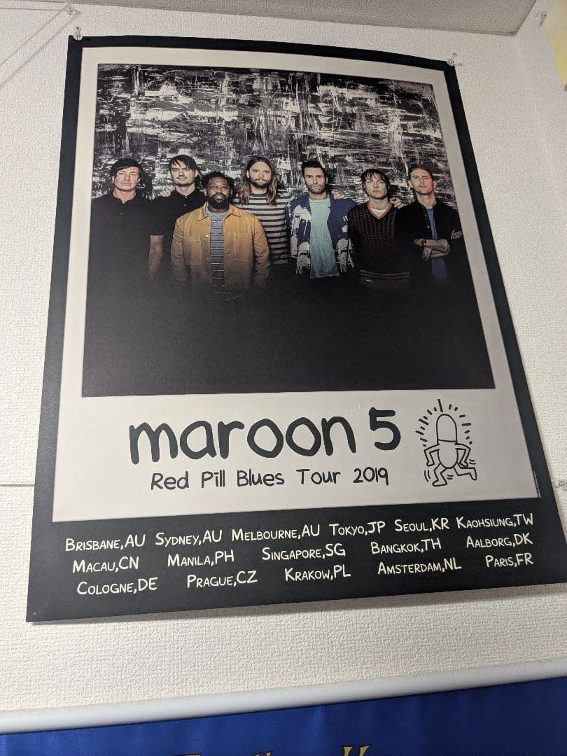 マルーン5　リトグラフ　ポスター　2019日本公演　maroon5