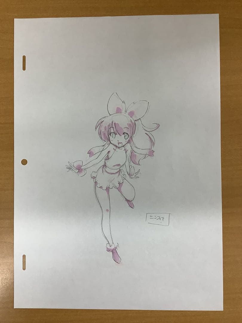 【超貴重】ポケモン イーブイアニメ企画時点のラフ画 原画3枚