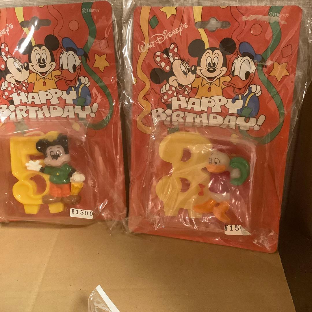 入手困難　ディズニーキャラクター　希少　バースデーローソクまとめて売りNO.10