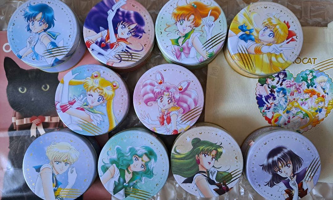 CACAOCAT缶 美少女戦士セーラームーン 10缶コンプリートセット　特典付き
