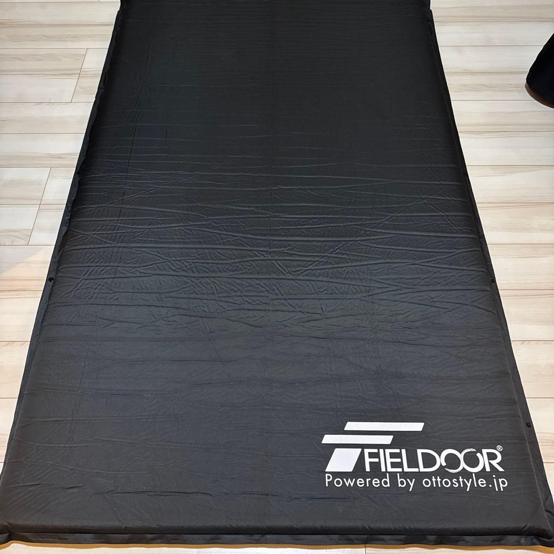 FIELDOOR インフレータブルマット Lサイズ 厚さ5cm 幅約120cm