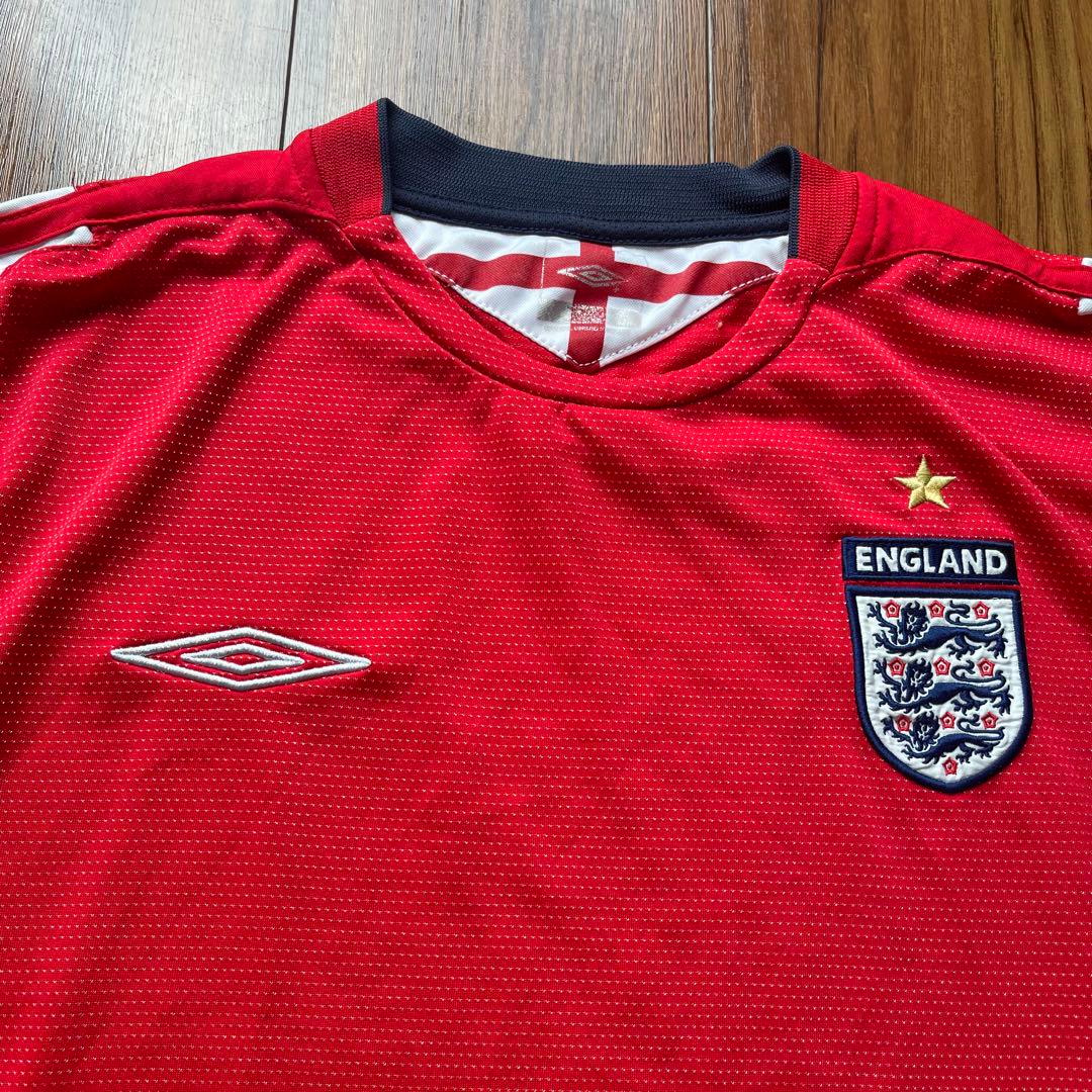 UMBRO イングランド代表 04-06 AWAY ユニフォーム 長袖 XL