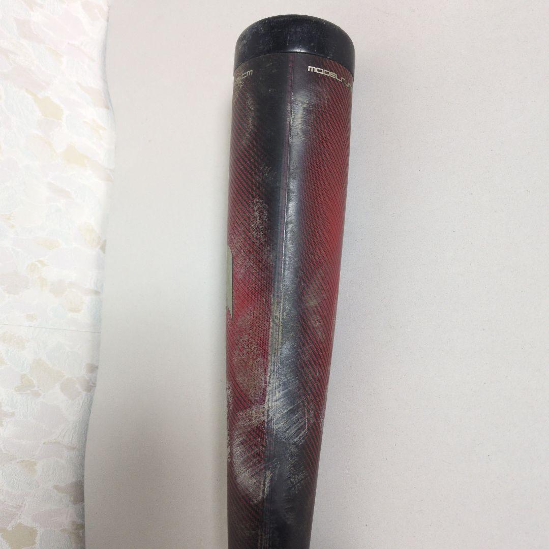 中古　MMJr.78cm トップバランス 軟式バット ブラック×レッド