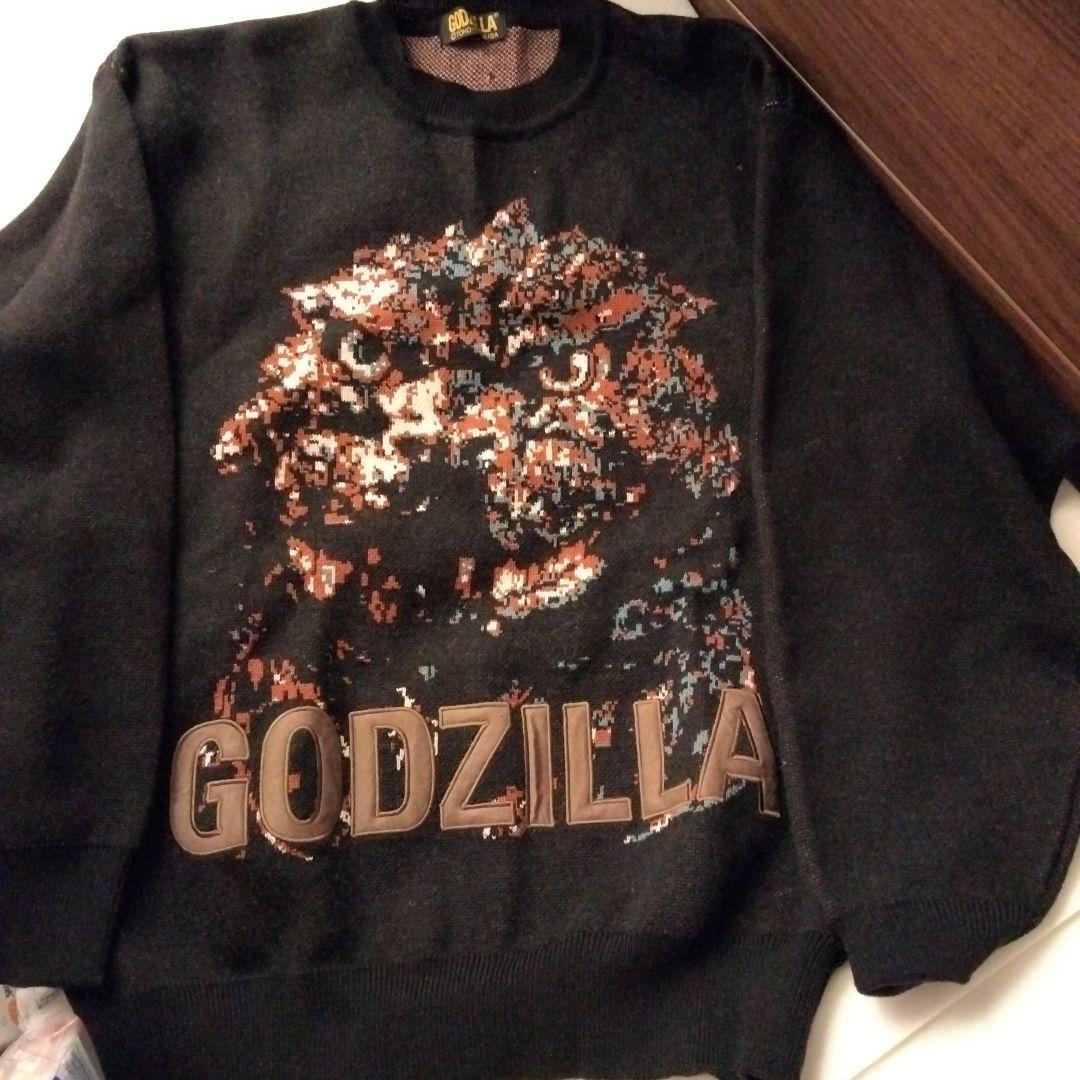訳あり！ ゴジラ　限定版オリジナル・セーター　東宝 GODZILLA 平成 VS