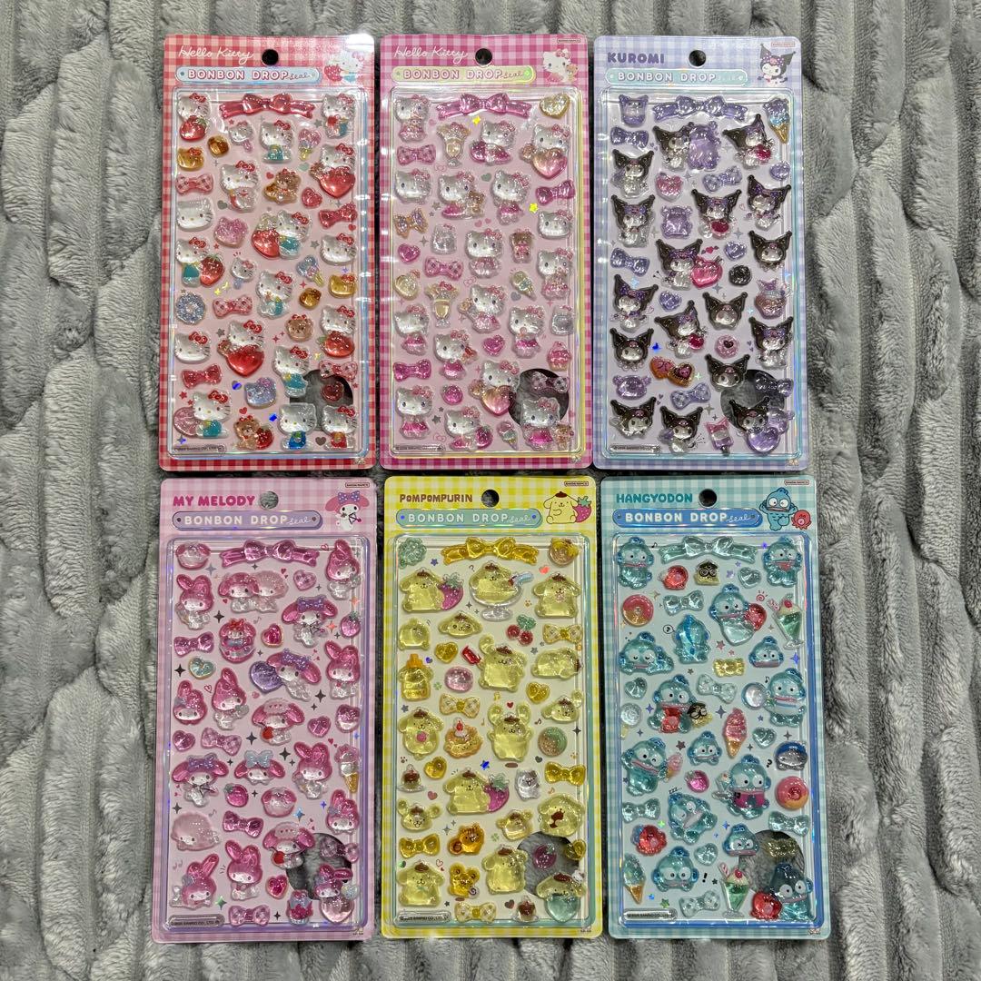 【国内正規品】サンリオ たまごっち ボンボンドロップシール 全18種 まとめ売り