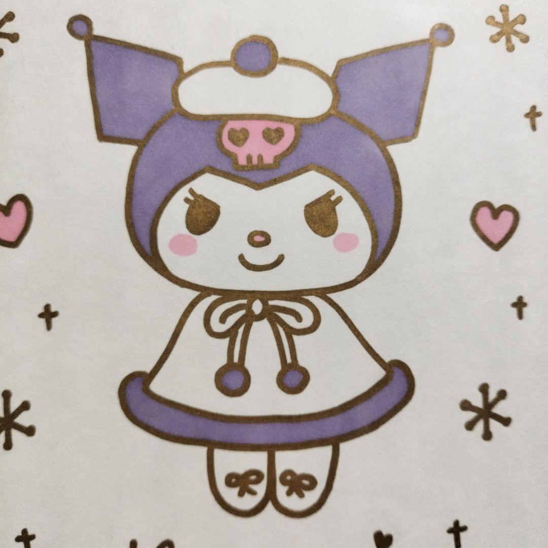 【人気】クロミ サンリオ 直筆　 イラスト サイン 色紙 デザイナー