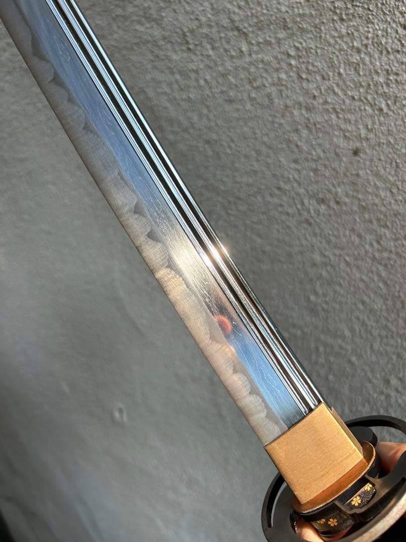 最高級 居合刀 二重樋 二筋樋 模造刀 日本刀 模擬刀太刀 脇差 短刀 鍛肌再現