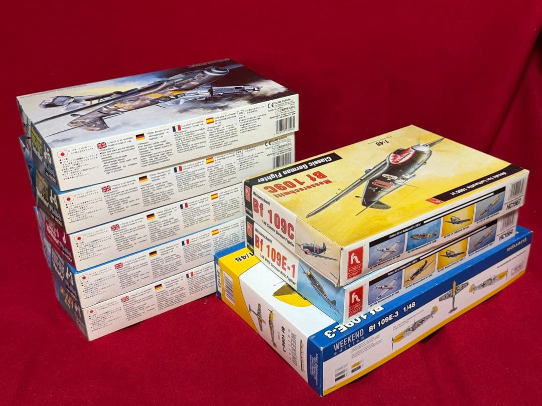 1/48フジミ、ホビークラフト、エデュアルド Bf 109シリーズ 全8個セット