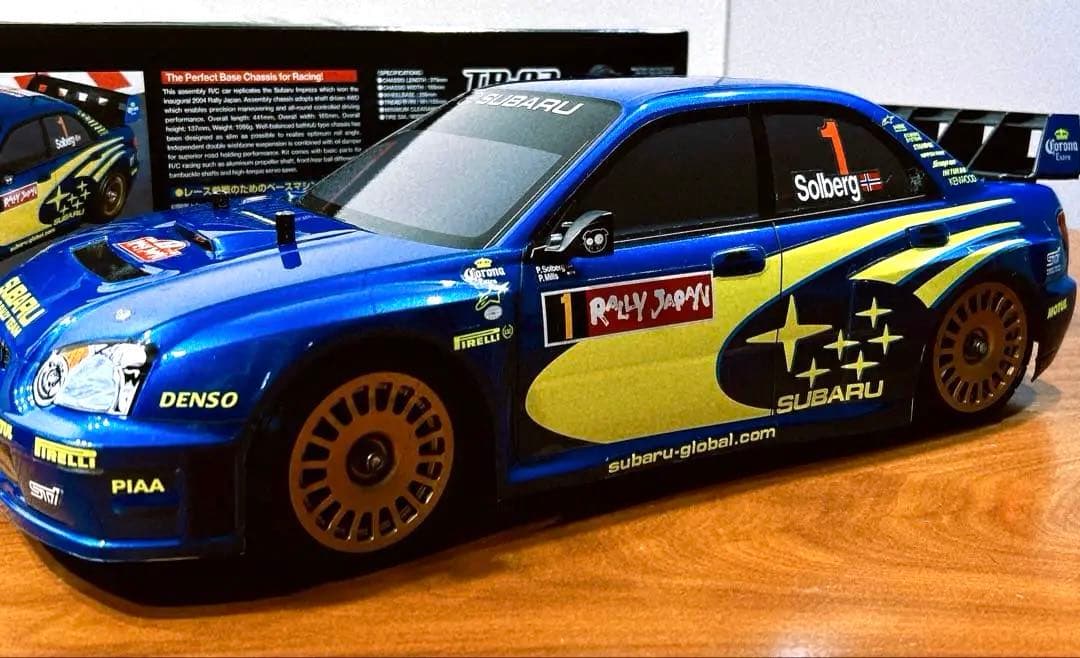 電飾付き 1/10RC スバル インプレッサ WRC 2004 ラリー・ジャパン