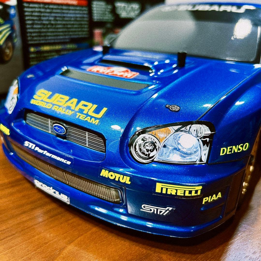 電飾付き 1/10RC スバル インプレッサ WRC 2004 ラリー・ジャパン