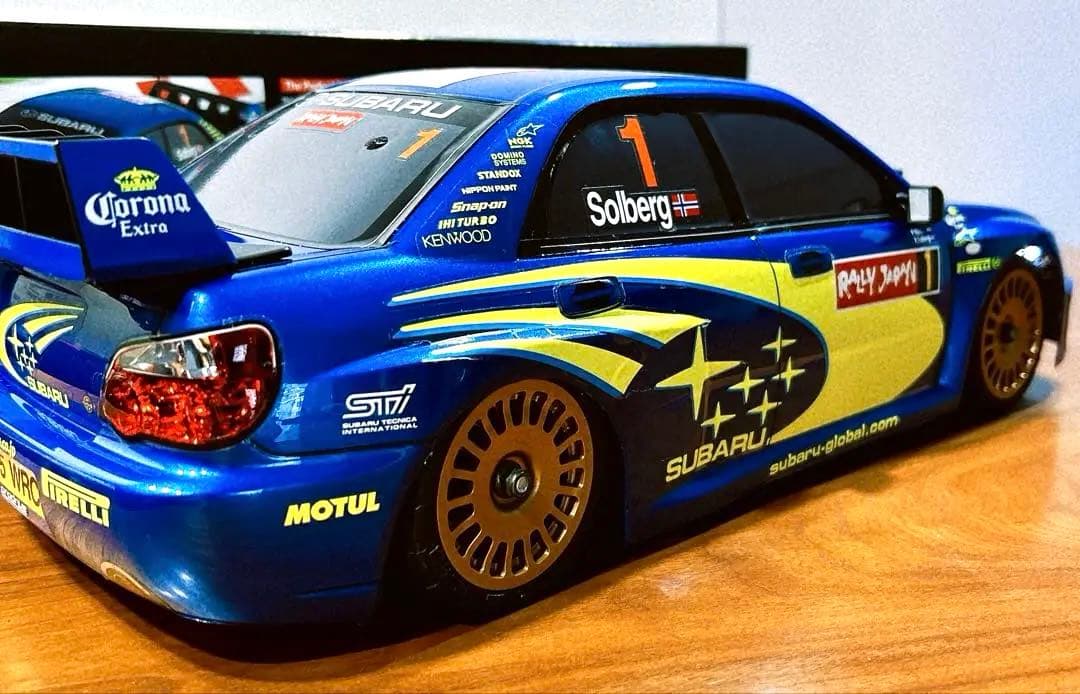 電飾付き 1/10RC スバル インプレッサ WRC 2004 ラリー・ジャパン