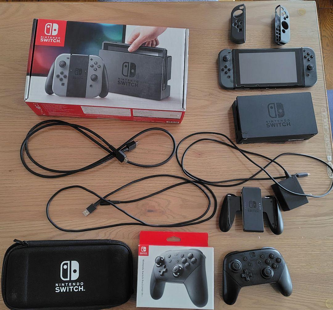 Nintendo Switch本体 中古 プロコン microSDカード他