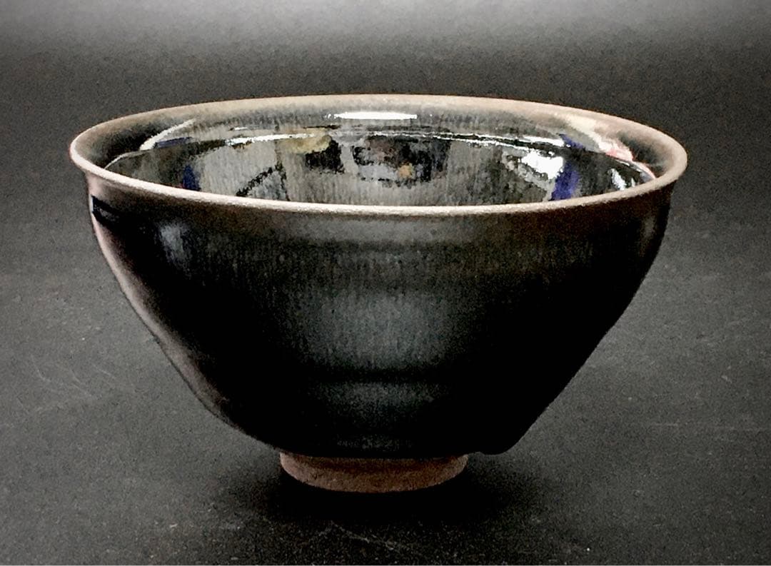 建窯 孫建興 銀禾目天目茶碗 建盏 煎茶 茶道具 美術目録 本物保証 中国美術
