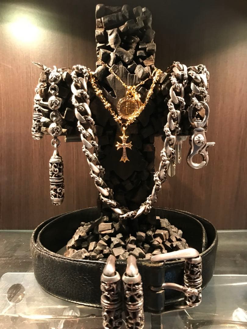 希少CHROME HEARTS エボニー製オーナメントオブジェ ブラウン