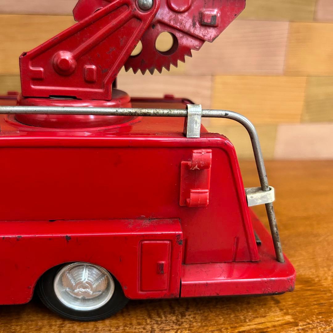 バンダイ　キングサイズ消防車　ブリキ　当時物　希少