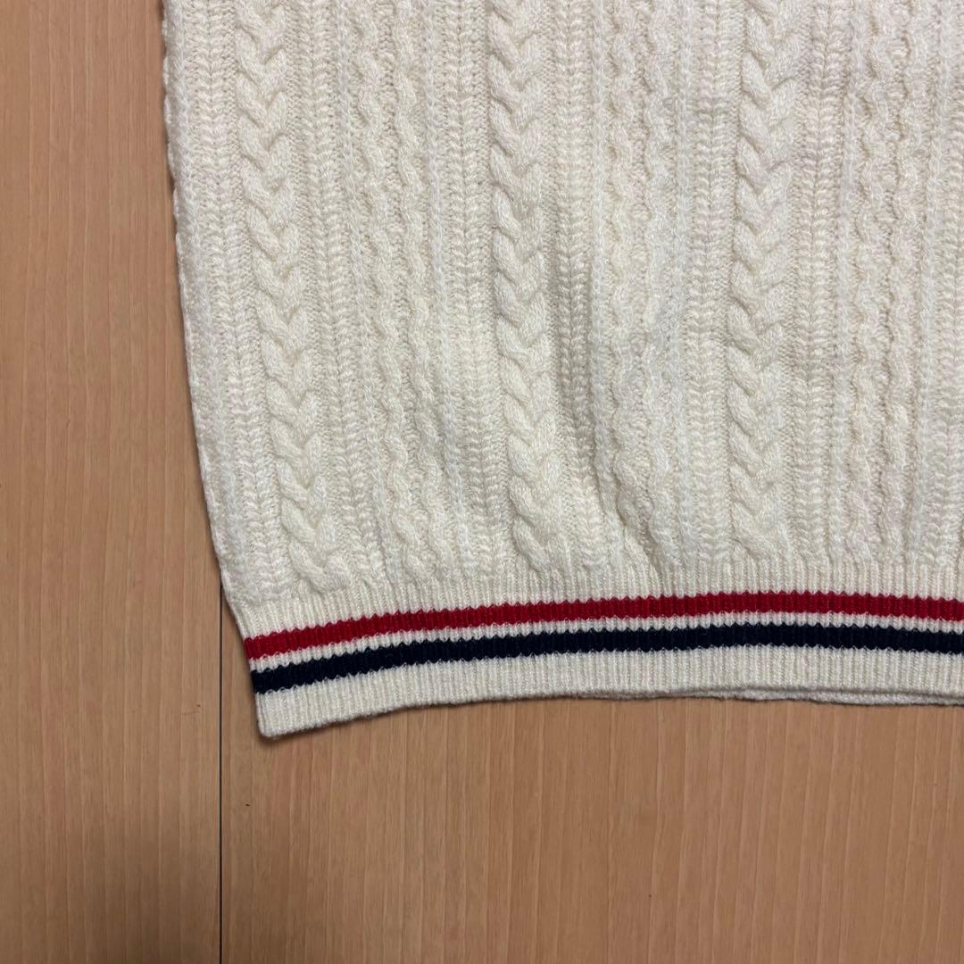 BEAMS GOLF ビームスゴルフ ケーブルニット Vネック セーター XL