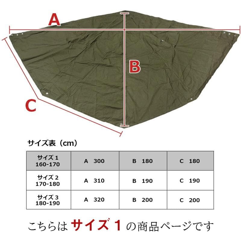 ポーランド軍 USED 軍幕 ポンチョ ワンポールテント サイズ1 2枚セット