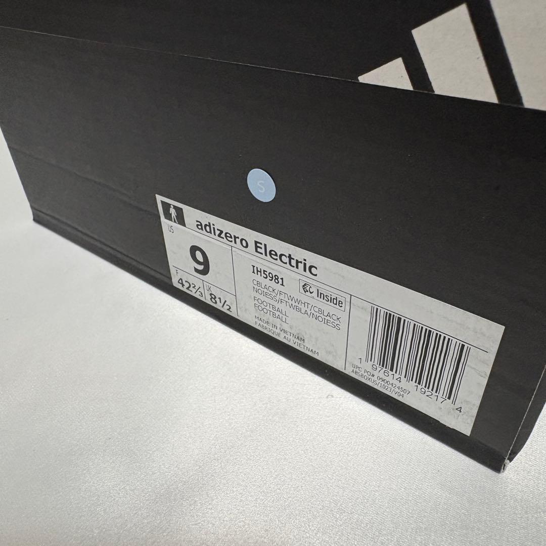 Adizero Electric Ⅱ Cleats BLK/WHT 27.0　S