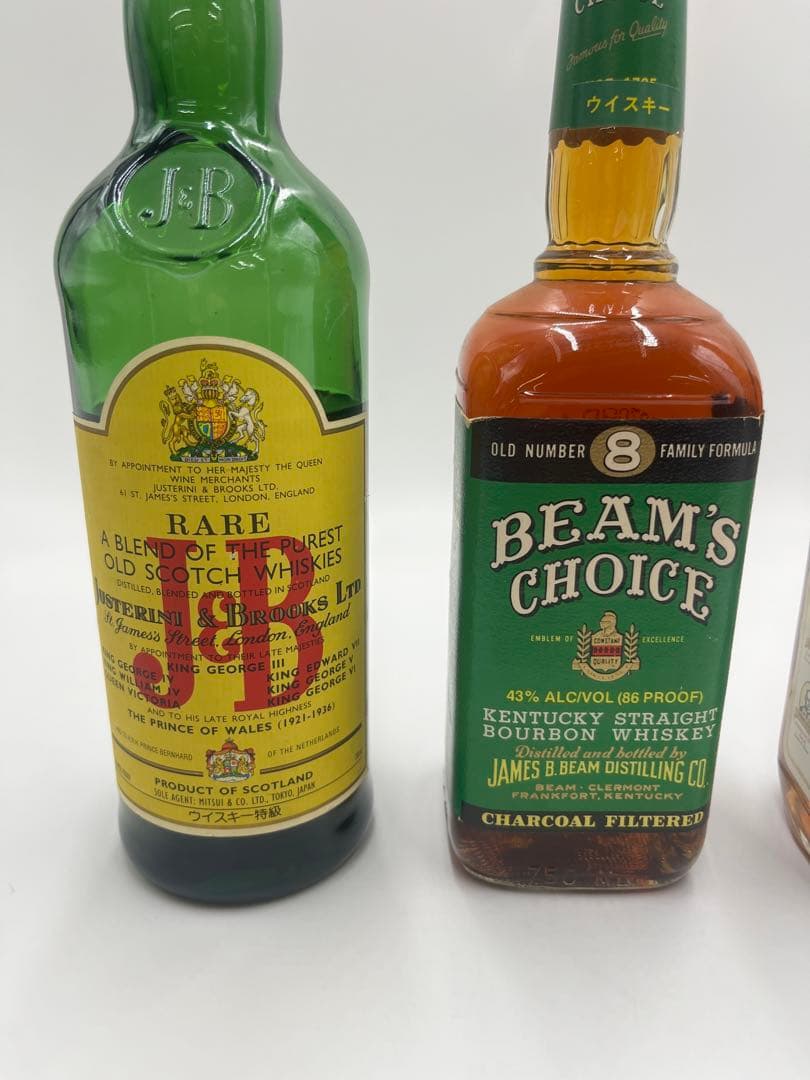 BEAM’S CHOICE 8年　J&B ジムビーム　ウイスキー　3本