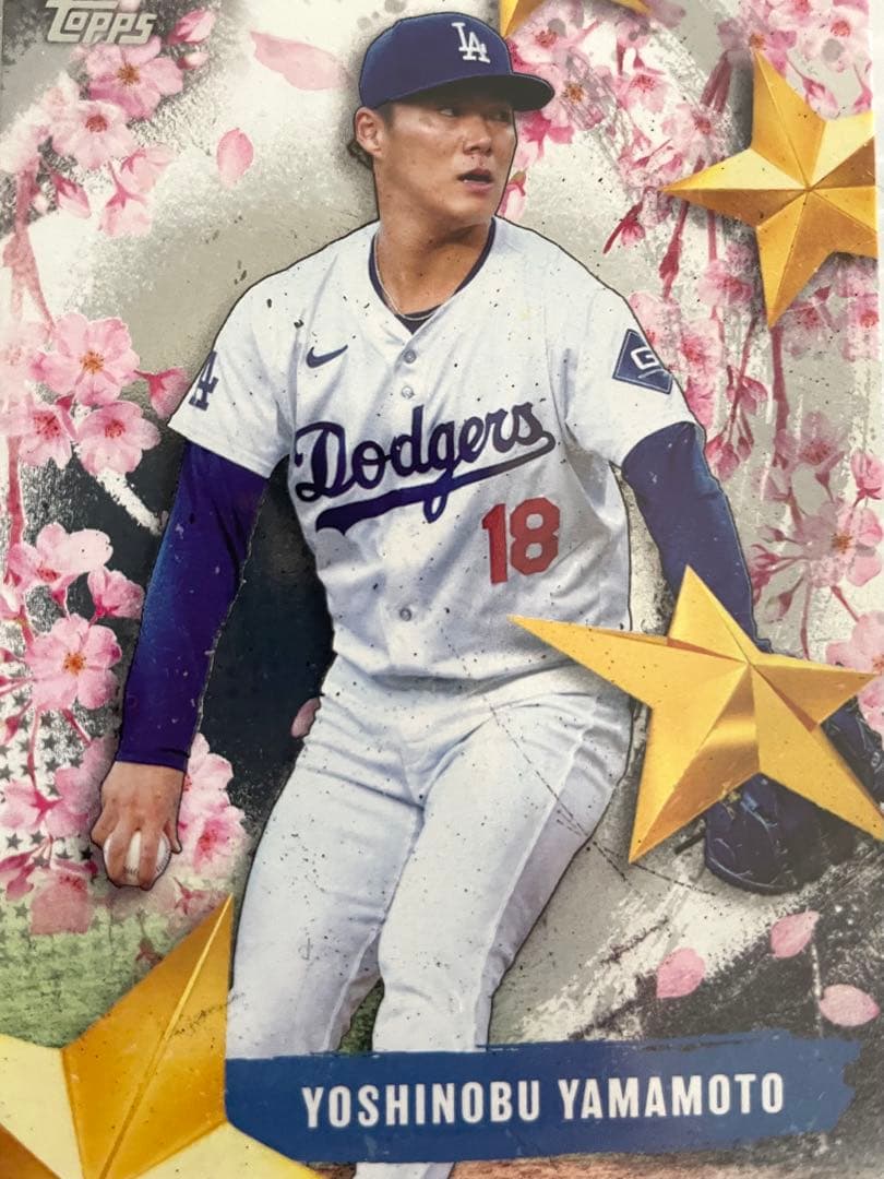 山本由伸 直筆サインフォト ロサンゼルス・ドジャース BBMカードセット
