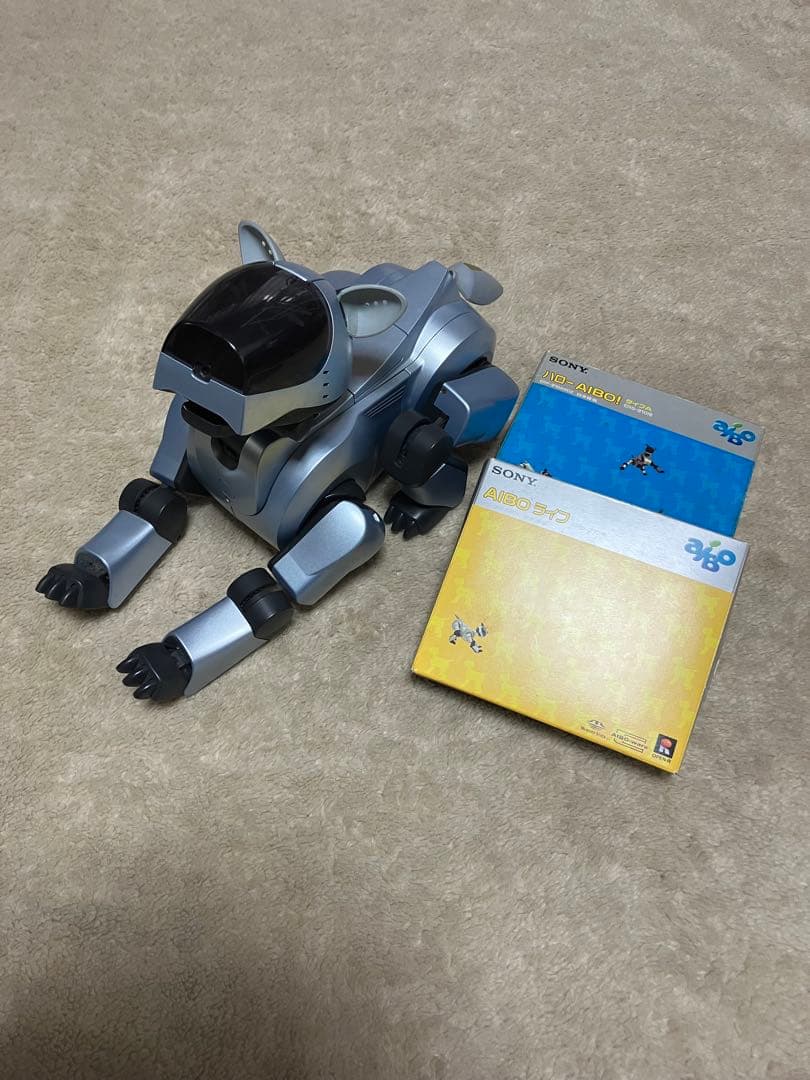 SONY AIBO ロボット犬 シルバー ボール付き