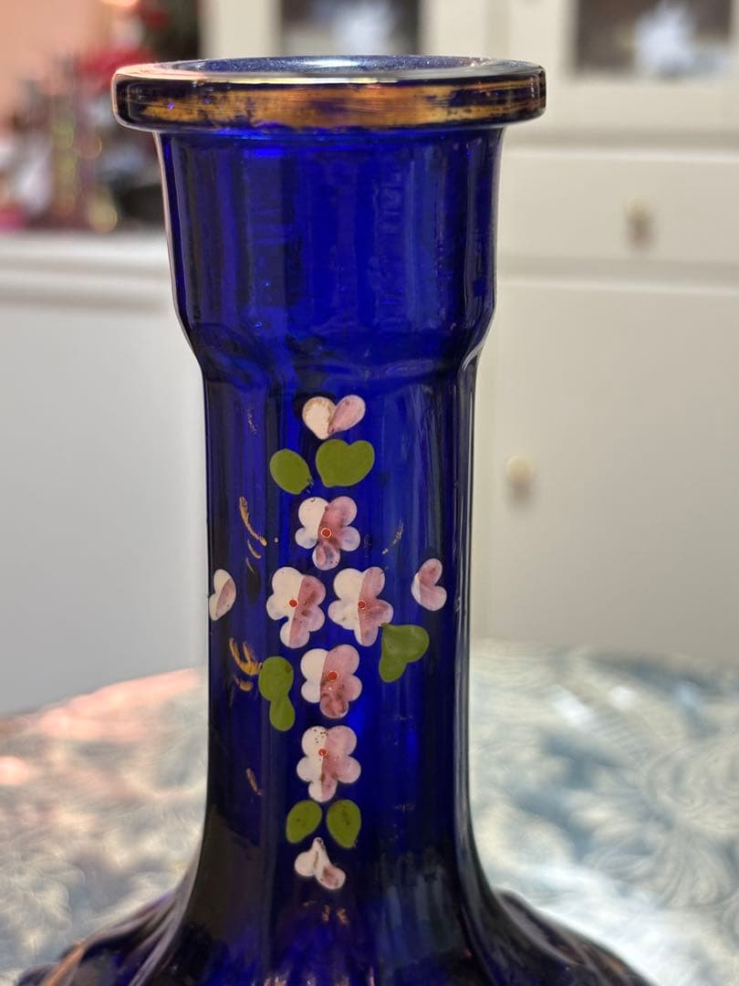 工芸品 BLUE ORIGINAL PERSIAN GLASS HAND MADE