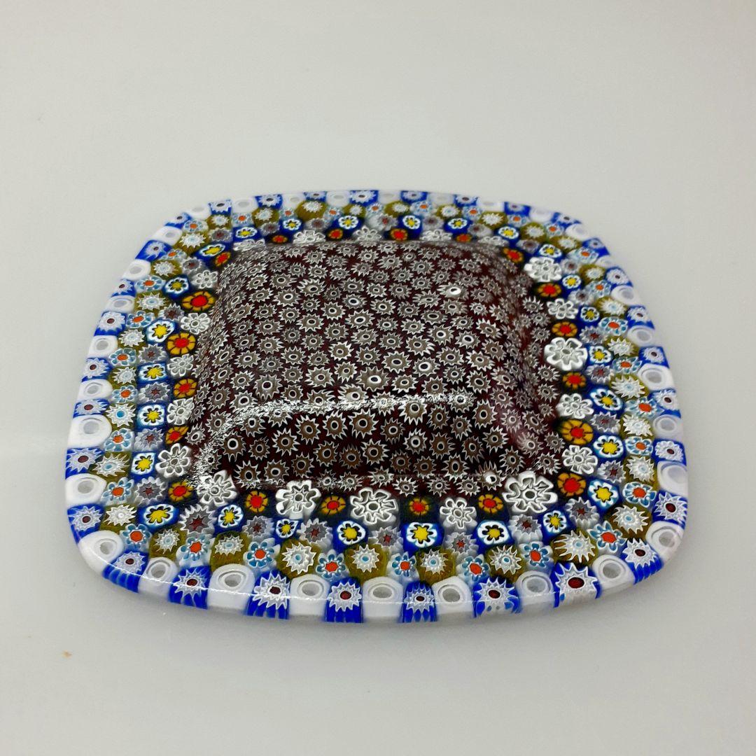 MURANO GLASS ミルフィオリ プレート 皿