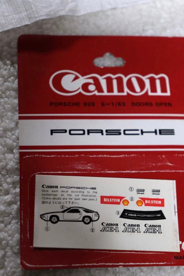 日本製　トミカ　外国車　ポルシェ　928 キャノン　canon 1978