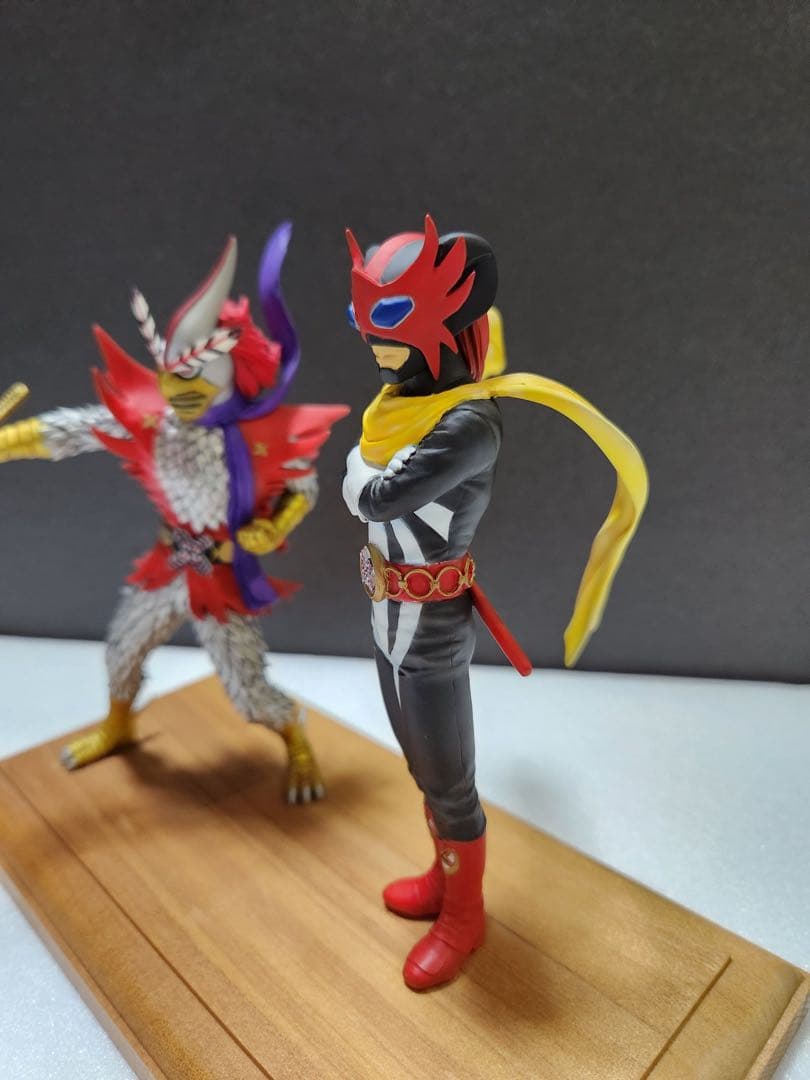 貴重　廃盤　変身忍者嵐&月の輪1/15 石森プロ・東映 海洋堂　プロ完成品　綺麗