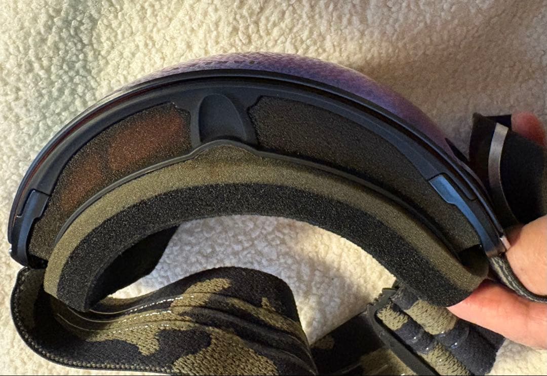 Oakley スノーゴーグル グリーン/レッドミラー