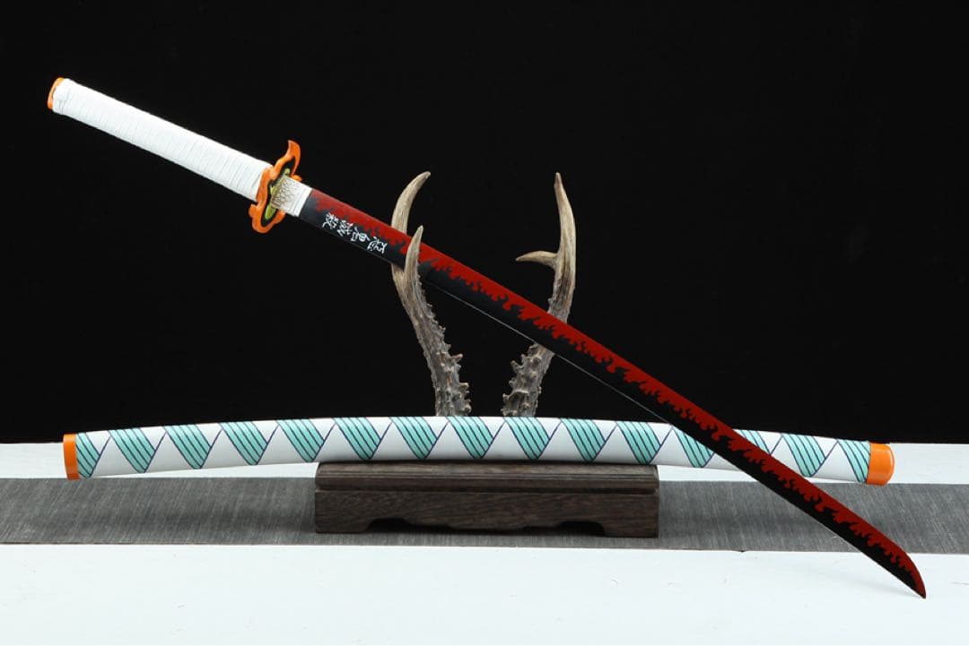 煉獄杏寿郎皮套金 日本刀 模造刀 居合刀 日輪刀 鬼滅の刃