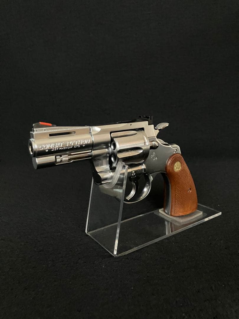 タナカ　コルトパイソン　357マグナム　3インチRモデル　ステンレスフィニッシュ