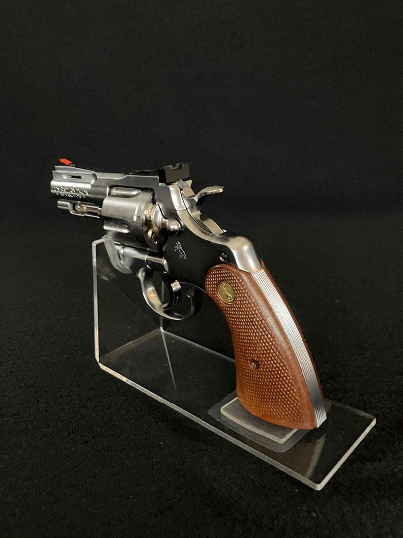 タナカ　コルトパイソン　357マグナム　3インチRモデル　ステンレスフィニッシュ