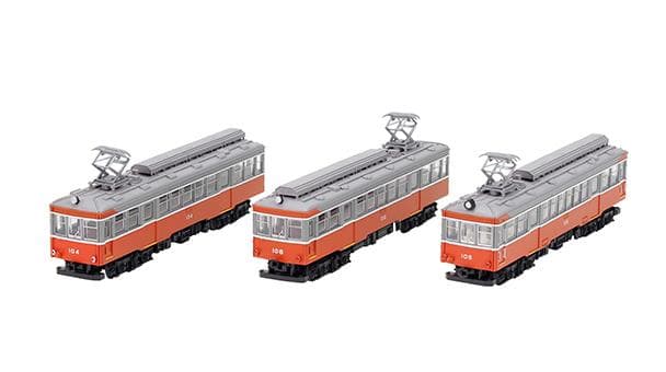 箱根登山鉄道モハ1形2形の3両セットとモハ3形の2両セットの合わせての5両セット