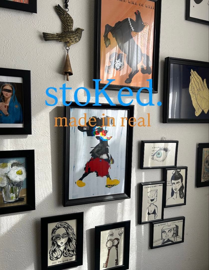 原画/抽象画/モダンアート/インテリア/アクリル画/BRIDGE 海 サーフィン